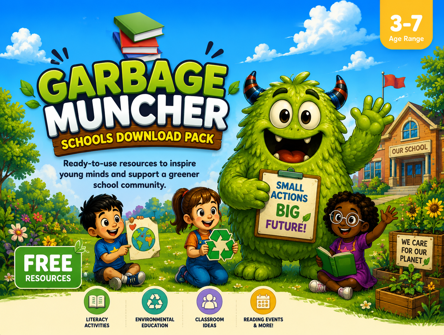 Garbage Muncher Schools Download Pack